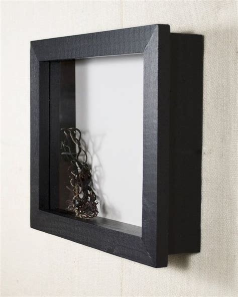 metal shadow box picture with black frame|inexpensive shadow box frames.